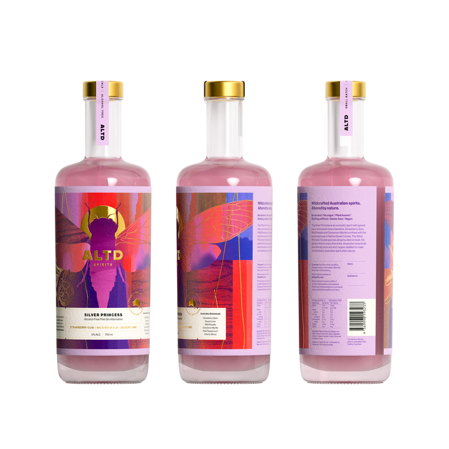 ALTD SPIRITS | Pink Gin Alternative | Silver Princess | 700mL