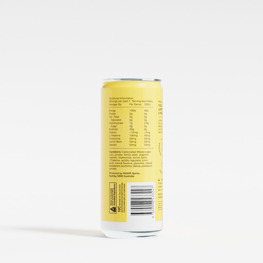 YUZU & TONIC | FUNCTIONAL ALCOHOL-FREE COCKTAIL | 250ML